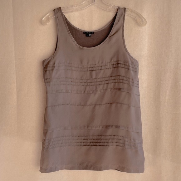 Theory Tops - Theory silk tank with pin-tuck details. Size small.
